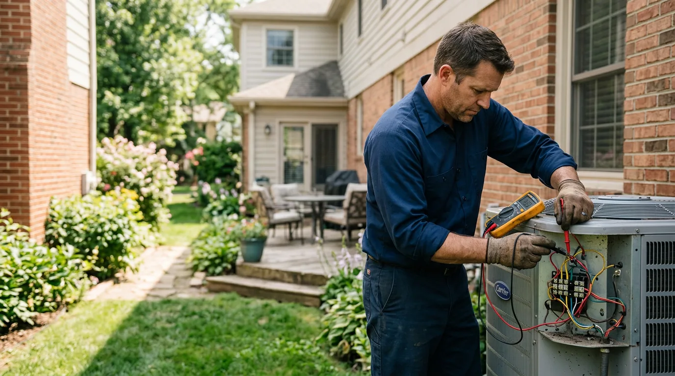 HVAC technician working near Parksville, KY
